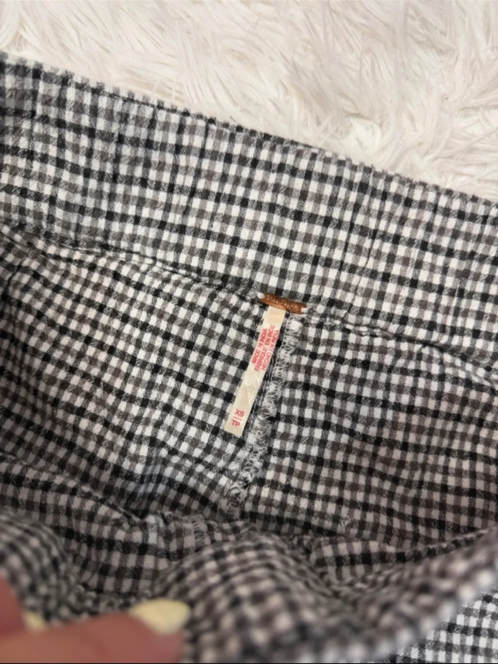 Free people plaid trousers xs